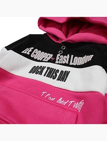 Lee Cooper - Conjunto sudadera con capucha y pantalón de jogging bebé