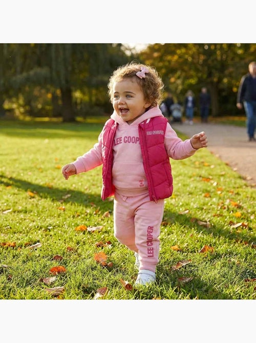 Lee Cooper - Conjunto sudadera con capucha y pantalón de jogging con plumífero bebé niña - Kiabi Lee Cooper - Conjunto sudadera con capucha y pantalón de jogging con plumífero bebé niña - Kiabi