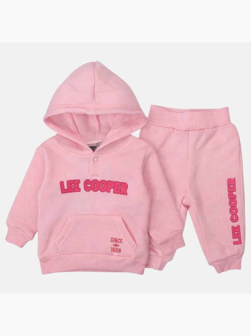 Lee Cooper - Conjunto sudadera con capucha y pantalón de jogging con plumífero bebé niña - Kiabi Lee Cooper - Conjunto sudadera con capucha y pantalón de jogging con plumífero bebé niña - Kiabi