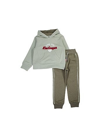 Lee Cooper - Conjunto sudadera con capucha y pantalón de jogging niña