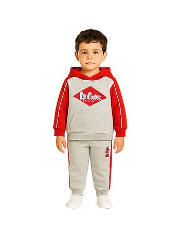Lee Cooper - Conjunto sudadera con capucha y pantalón de jogging niño