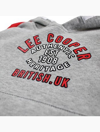 Lee Cooper - Conjunto sudadera con capucha y pantalón de jogging niño