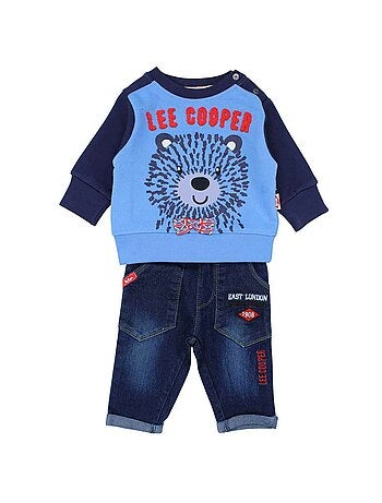 Lee Cooper - Conjunto sudadera y pantalón bebé