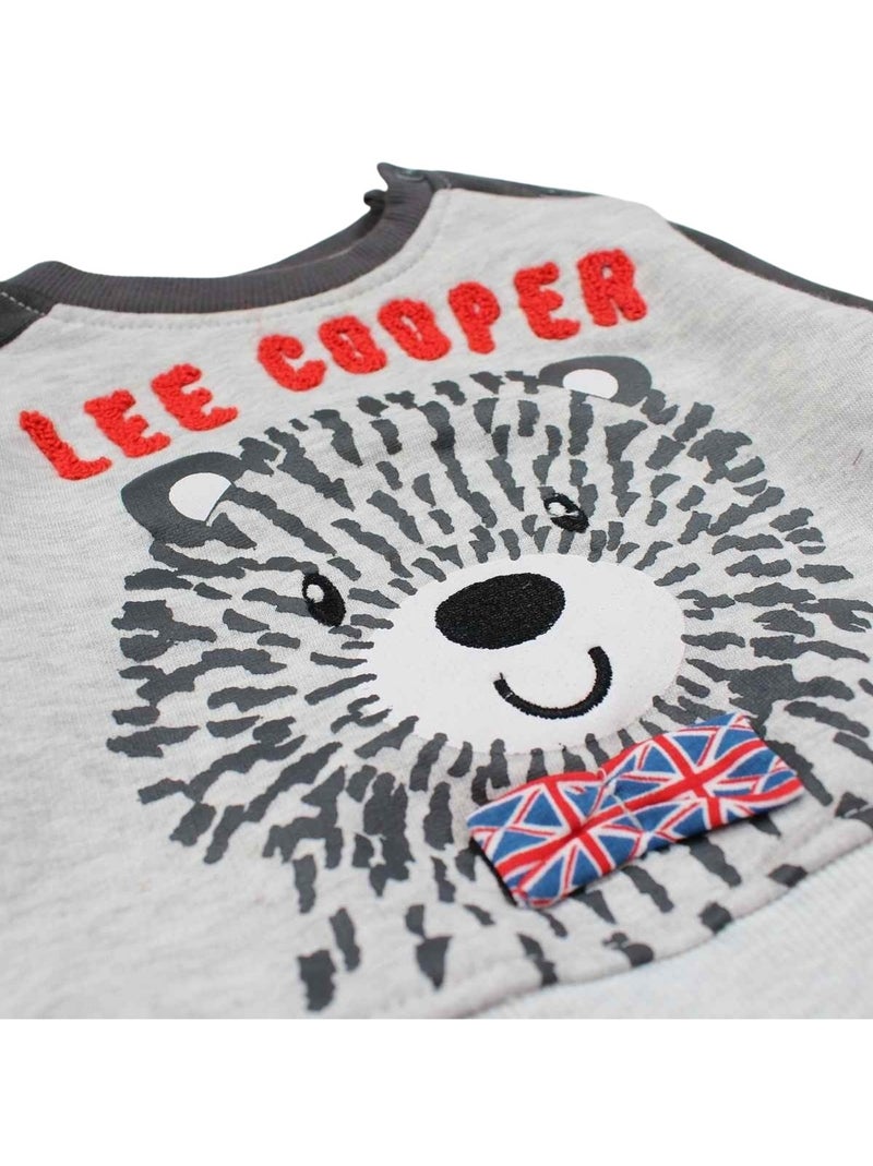 Lee Cooper - Conjunto sudadera y pantalón bebé Gris - Kiabi