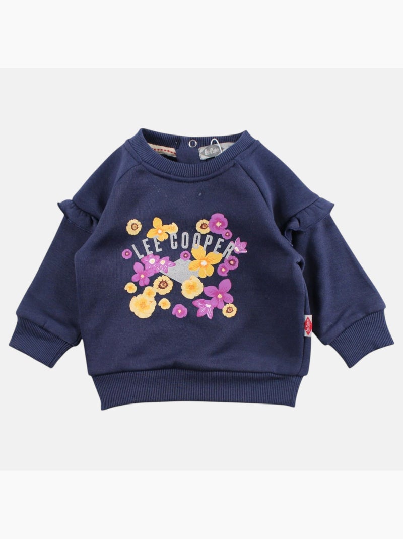 Lee Cooper - Conjunto sudadera y pantalón de jogging bebé niña Azul marino - Kiabi