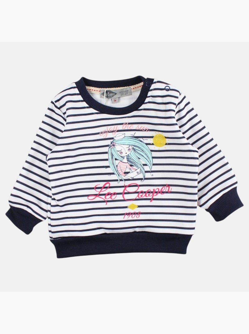 Lee Cooper - Conjunto sudadera y pantalón de jogging bebé niña Azul marino - Kiabi