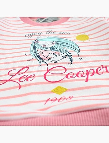 Lee Cooper - Conjunto sudadera y pantalón de jogging bebé niña