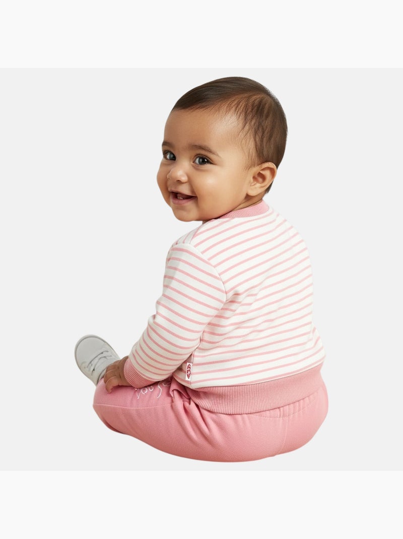 Lee Cooper - Conjunto sudadera y pantalón de jogging bebé niña Rosa - Kiabi