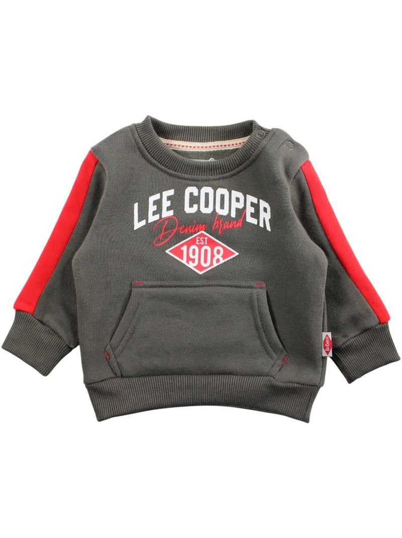 Lee cooper - conjunto sudadera y pantalón de jogging bébé niño Caqui - Kiabi