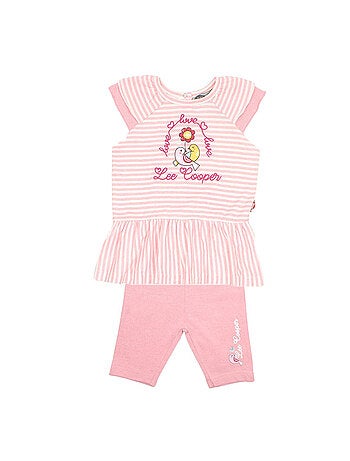 Lee Cooper - Conjunto vestido y leggings bebé