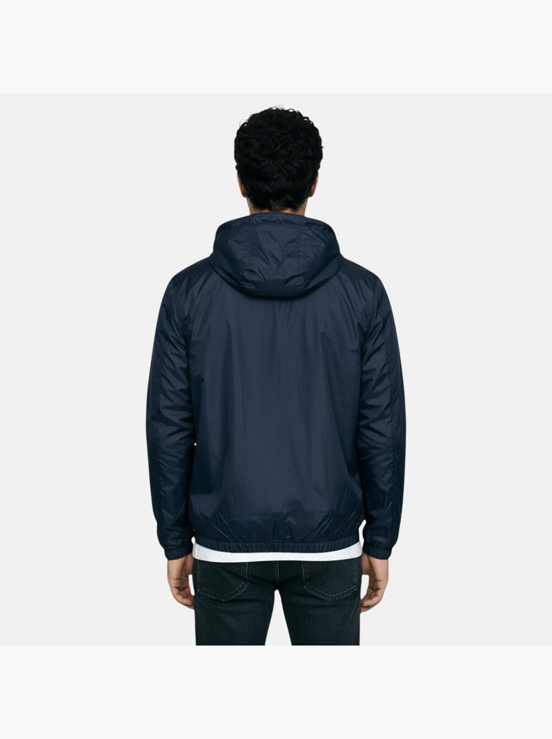 Lee Cooper - Corta vientos hombre azul marino con capucha Azul marino - Kiabi