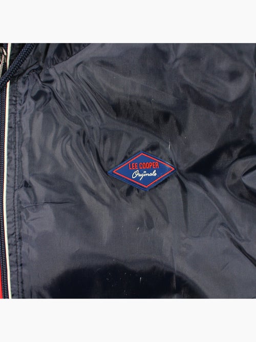 Lee Cooper - Corta vientos hombre azul marino con capucha - Kiabi