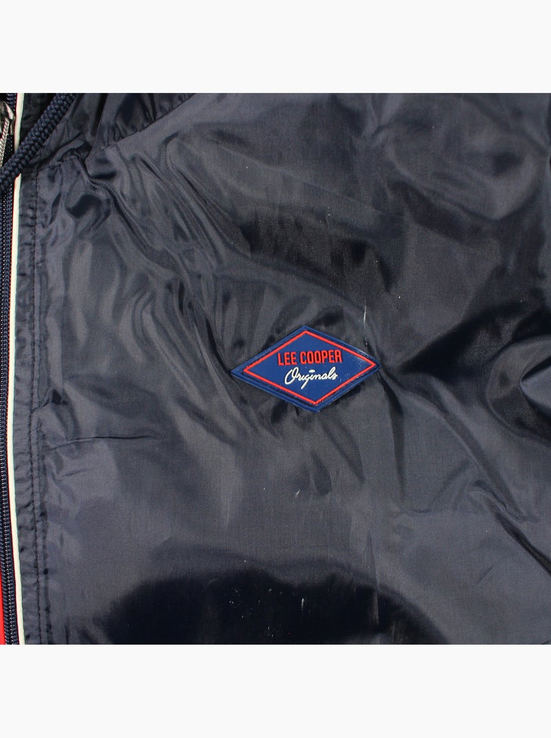 Lee Cooper - Corta vientos hombre azul marino con capucha Azul marino - Kiabi