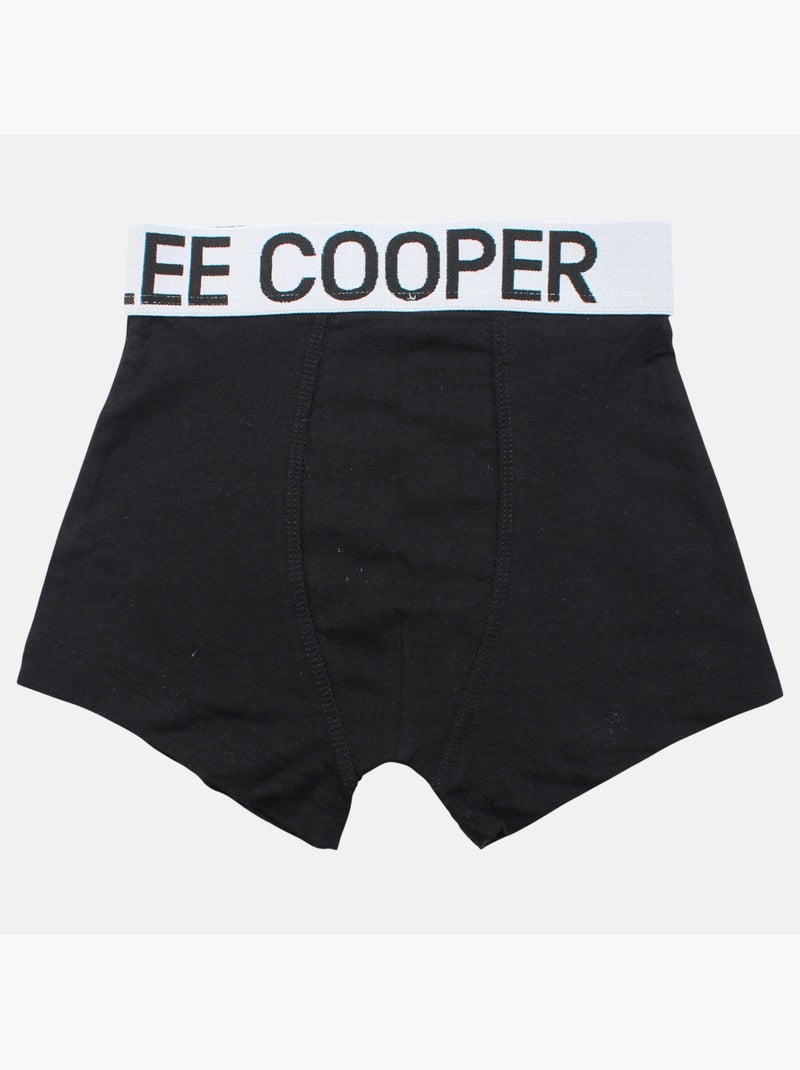 Lee Cooper - Pack de 3 bóxers hombre con cintura elástica Negro - Kiabi