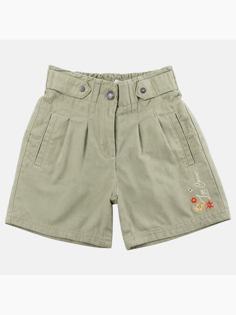 Lee Cooper - Pantalón corto niña Caqui - Kiabi