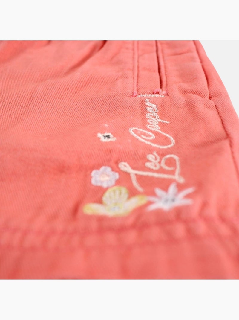 Lee Cooper - Pantalón corto niña Salmón - Kiabi