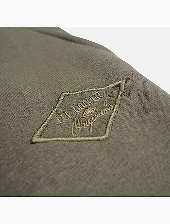 Lee Cooper - Pantalón de jogging hombre caqui con cintura elástica