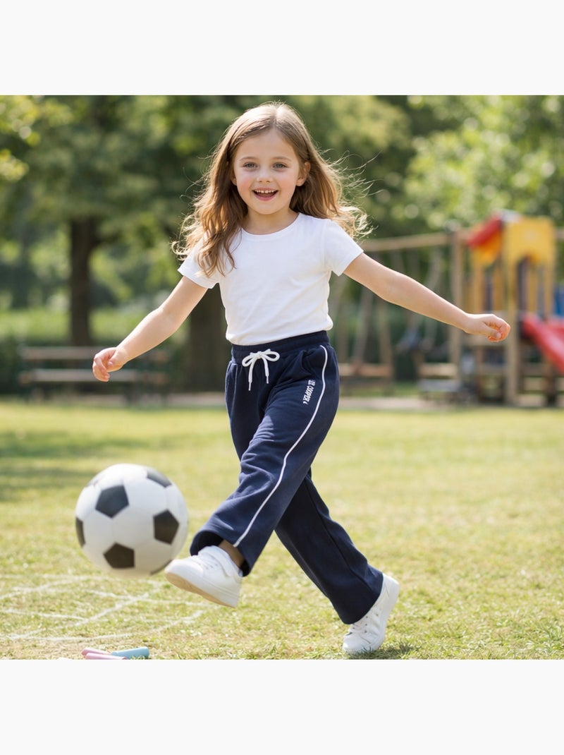 Lee Cooper - Pantalón de jogging niña con estilo deportivo Azul marino - Kiabi