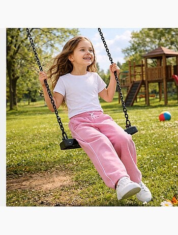 Lee Cooper - Pantalón de jogging niña con estilo deportivo