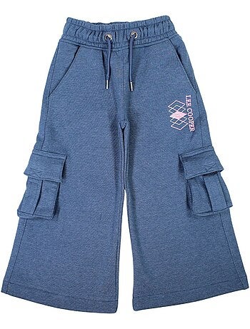 Lee cooper - pantalones cargo de corte ancho, con cordón en la cintura