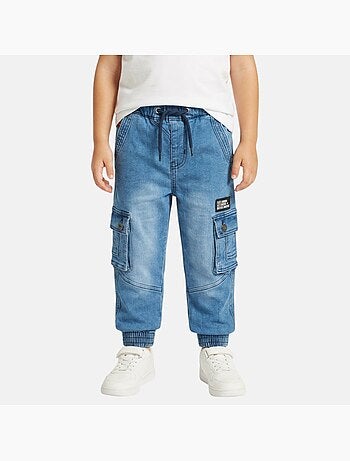 Lee cooper - pantalones vaqueros cargo de corte holgado, con cordón en la cintura