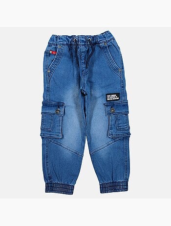 Lee cooper - pantalones vaqueros cargo de corte holgado, con cordón en la cintura