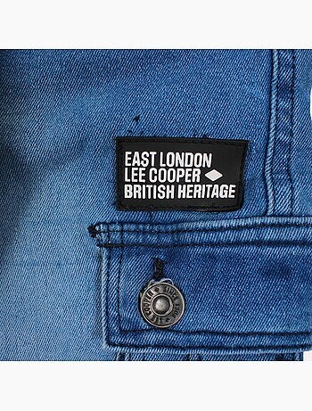 Lee cooper - pantalones vaqueros cargo de corte holgado, con cordón en la cintura