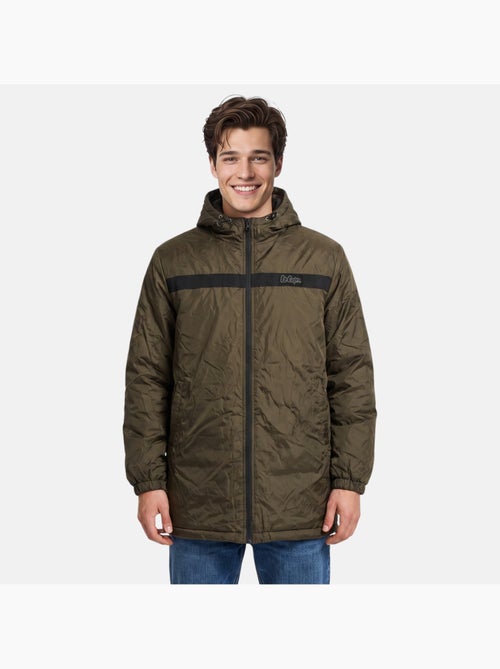 Lee cooper - parka con cremallera y capucha ribeteada con piel sintética - Kiabi