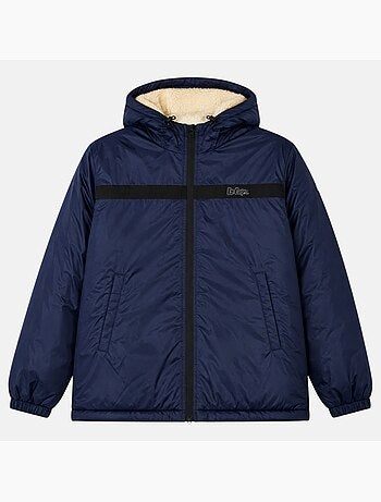 Lee cooper - parka de hombre con capucha sherpa