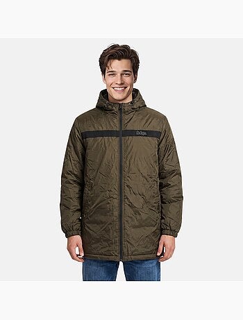 Lee cooper - parka de hombre con capucha sherpa