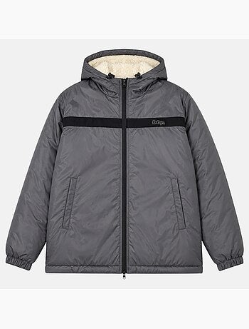 Lee cooper - parka de hombre con capucha sherpa