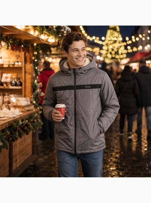 Lee cooper - parka de hombre  con capucha sherpa - Kiabi