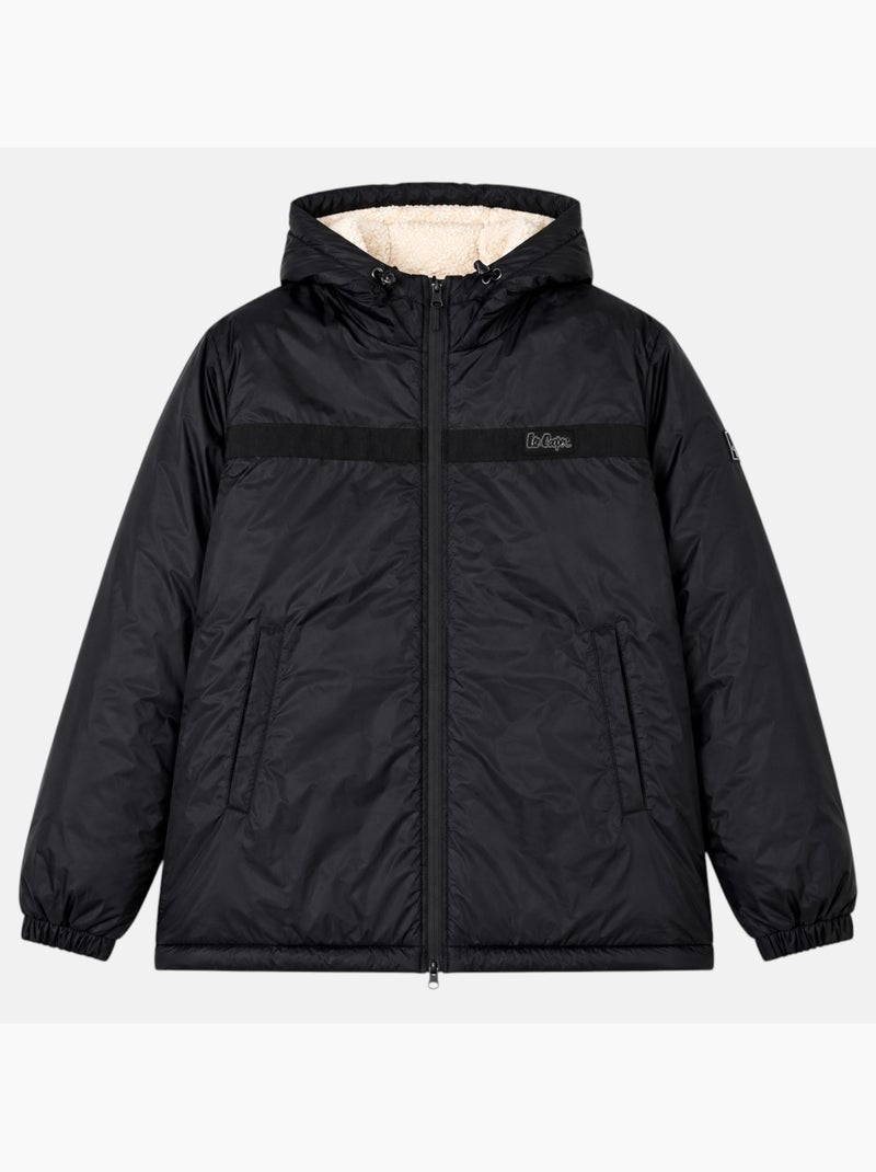 Lee cooper - parka de hombre  con capucha sherpa Negro - Kiabi