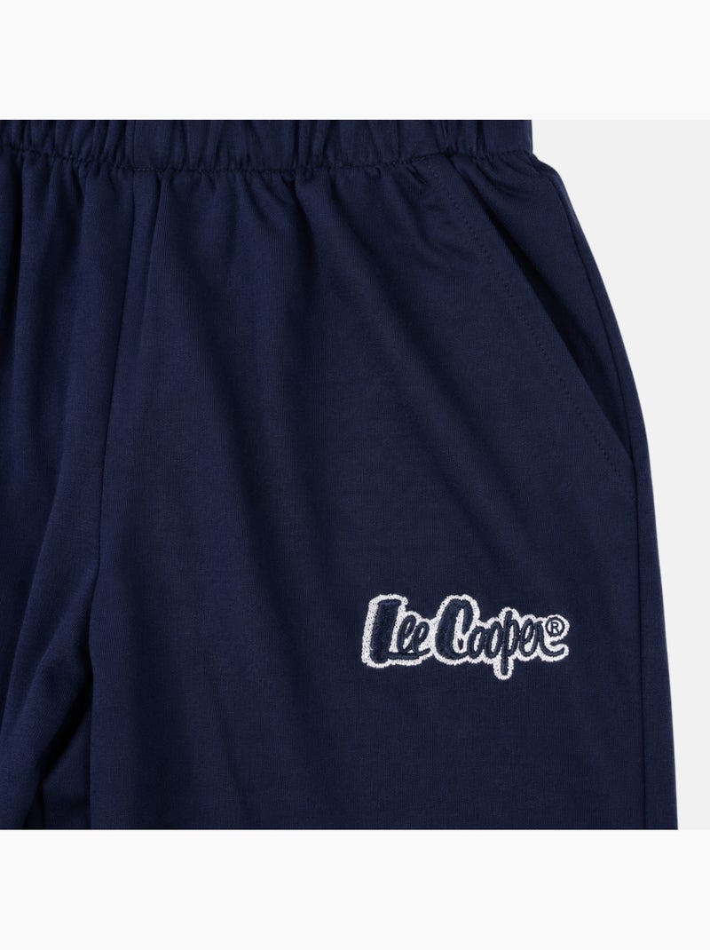 Lee cooper - pijama con inserciones en contraste y mangas largas Azul marino - Kiabi