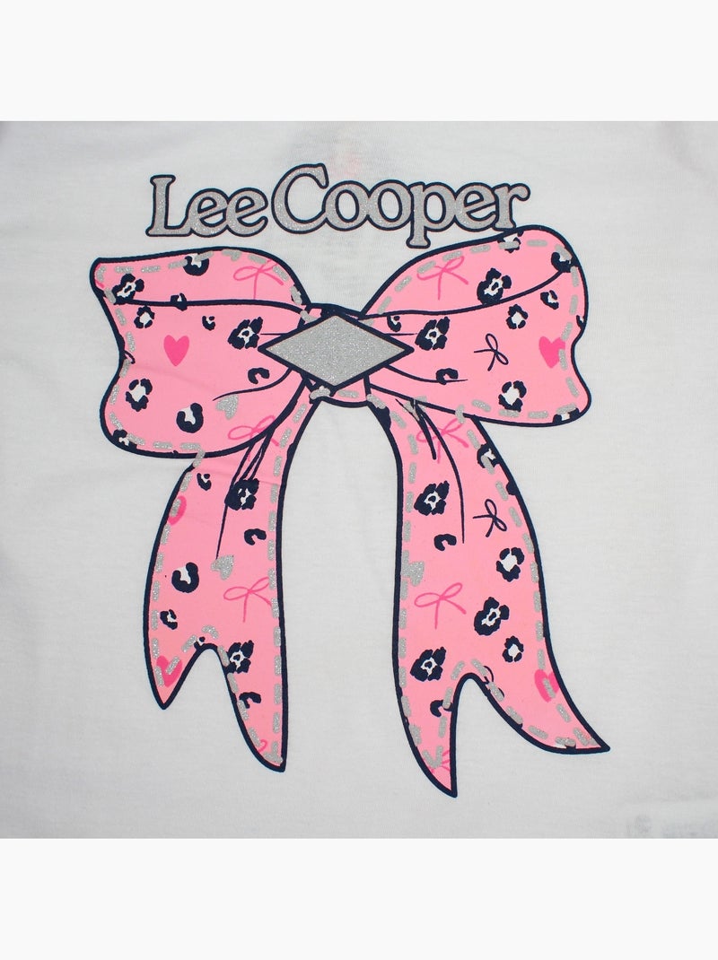 Lee cooper - pijama de niña  lazo Blanco - Kiabi
