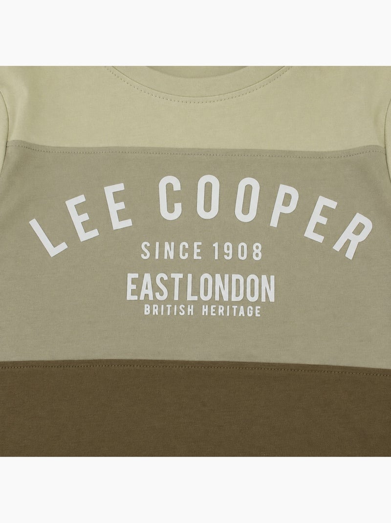 Lee cooper - pijama de niño  bicolor Caqui - Kiabi