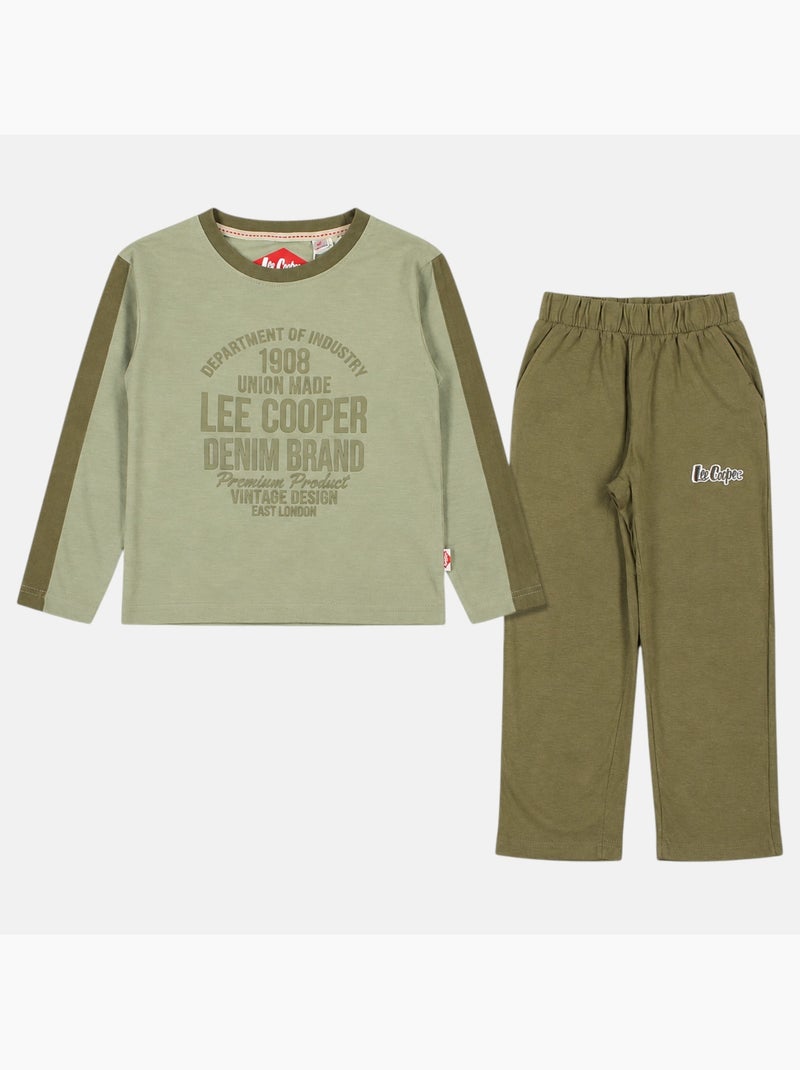 Lee cooper - pijama de niño  vintage Caqui - Kiabi