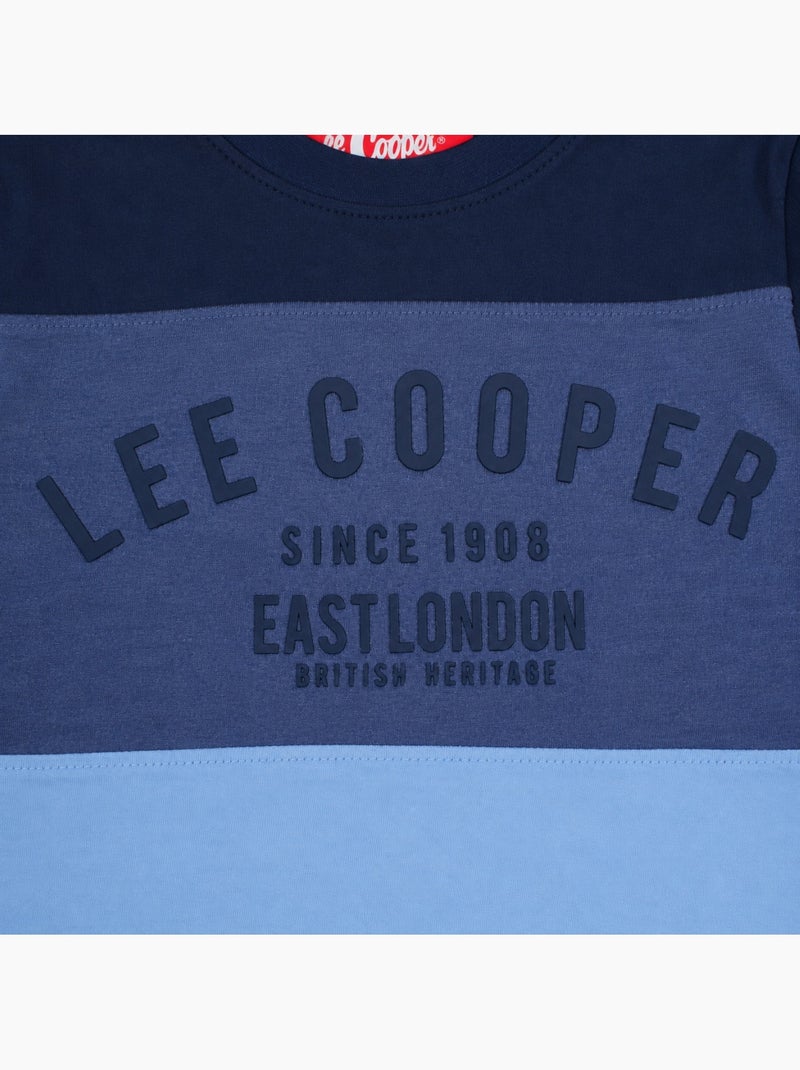 Lee cooper - pijama estampado con inserciones, de manga larga Azul marino - Kiabi