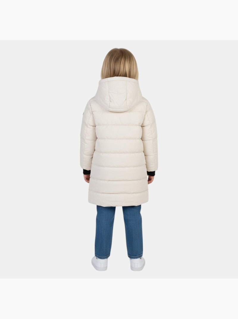 Lee cooper - plumífero largo infantil para niña Blanco - Kiabi