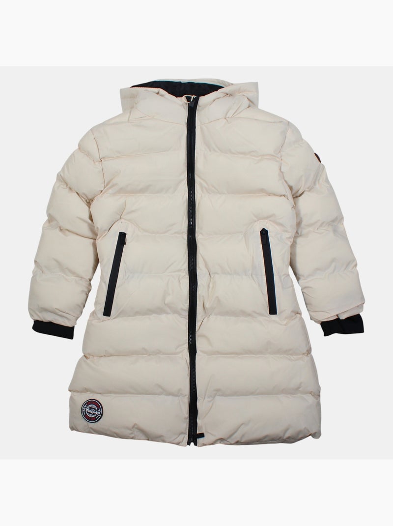 Lee cooper - plumífero largo infantil para niña Blanco - Kiabi