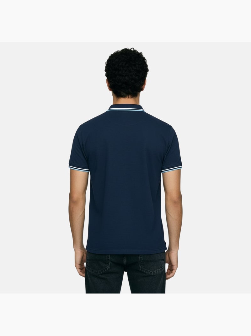 Lee Cooper - Polo hombre de manga corta Azul marino - Kiabi