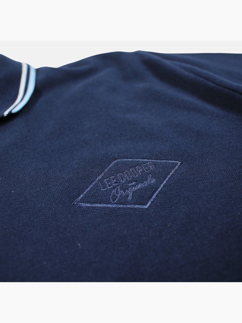 Lee Cooper - Polo hombre de manga corta Azul marino - Kiabi