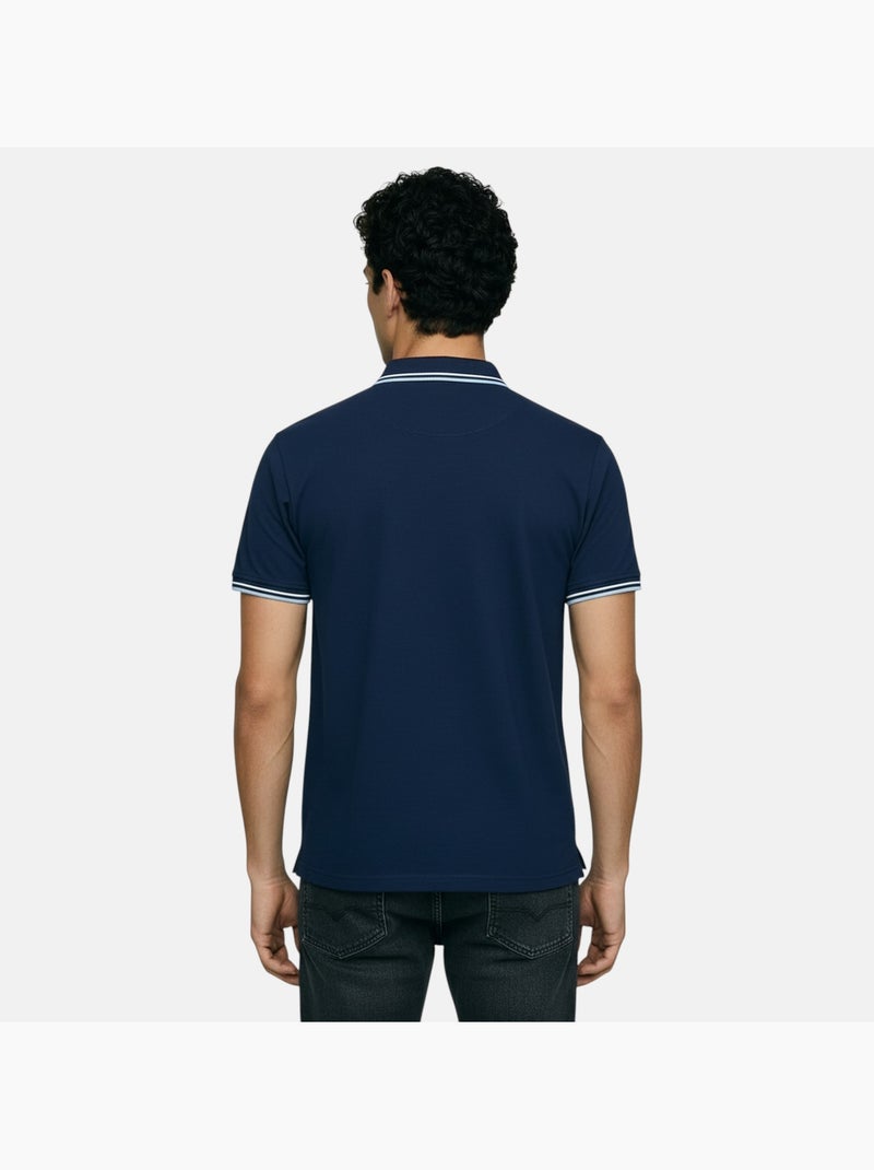 Lee Cooper - Polo hombre de manga corta Azul marino - Kiabi