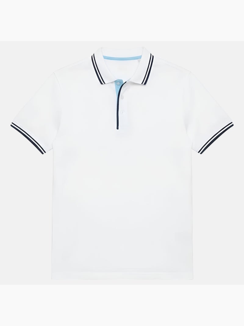 Lee Cooper - Polo hombre de manga corta Blanco - Kiabi