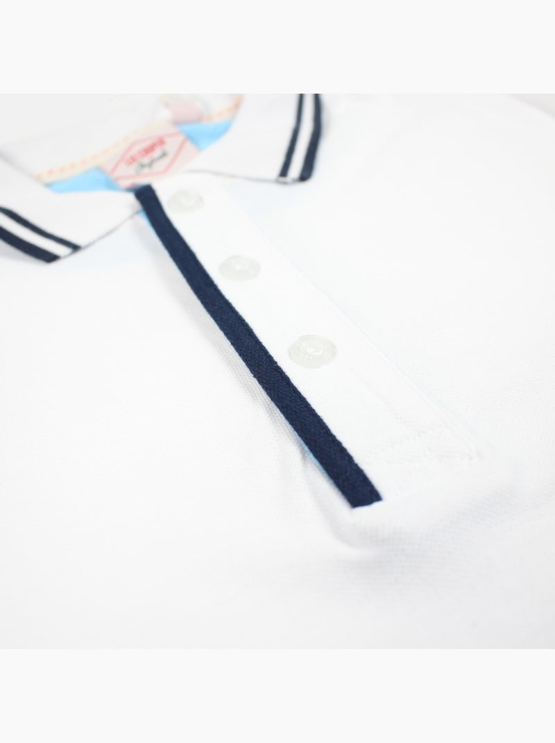 Lee Cooper - Polo hombre de manga corta Blanco - Kiabi