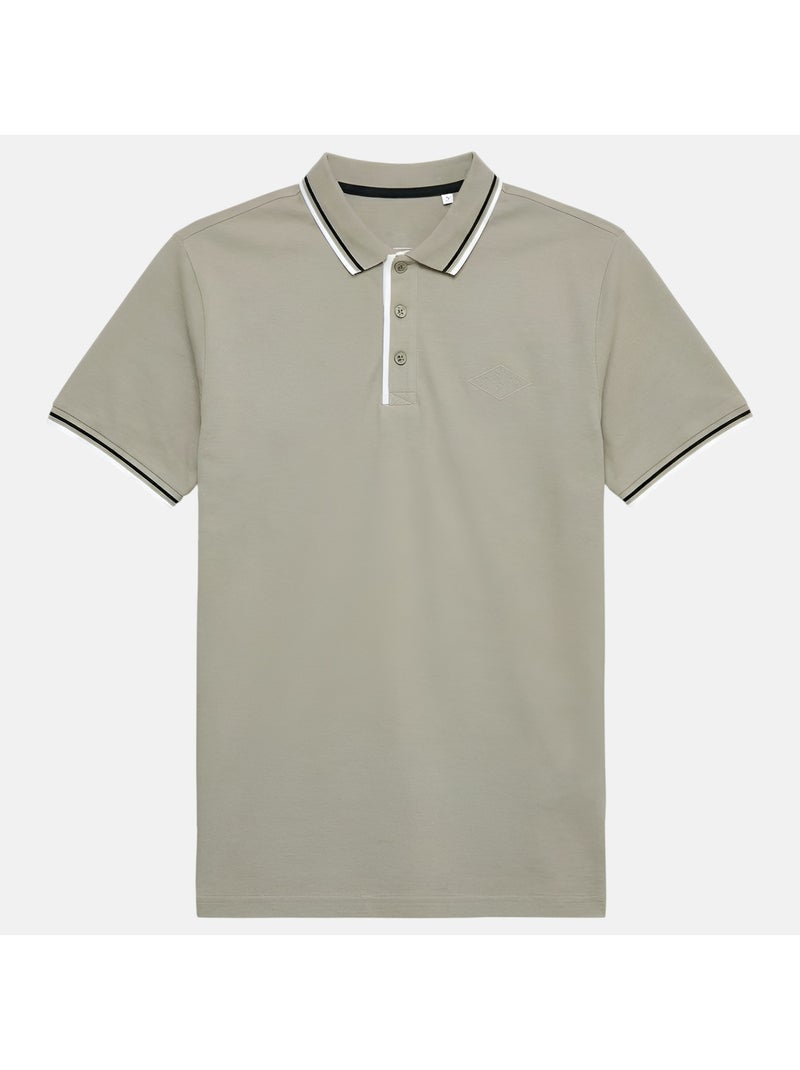 Lee Cooper - Polo hombre de manga corta Caqui - Kiabi