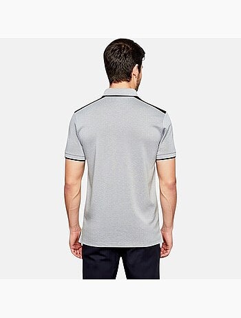 Lee Cooper - Polo hombre de manga corta con cuello con cremallera