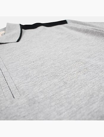 Lee Cooper - Polo hombre de manga corta con cuello con cremallera