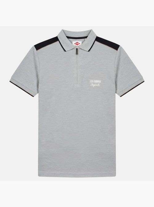 Lee Cooper - Polo hombre de manga corta con cuello con cremallera - Kiabi