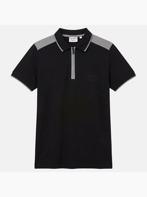 Lee Cooper - Polo hombre de manga corta con cuello con cremallera - Kiabi